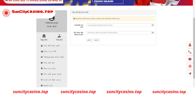Hướng dẫn chi tiết cách rút tiền Suncity nhanh chóng