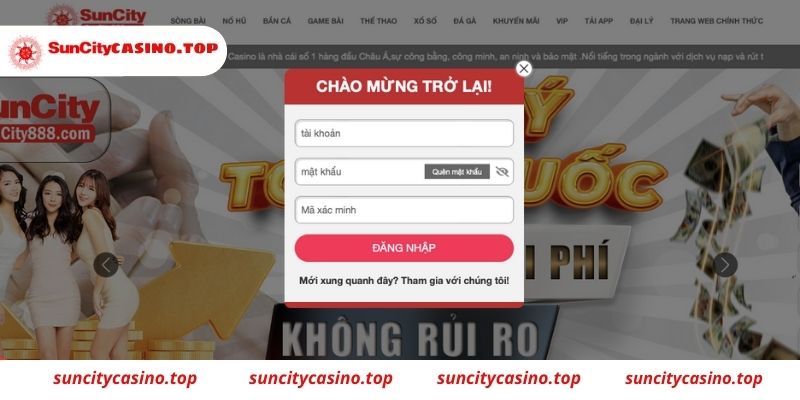 Cách đăng nhập Suncity dễ dàng