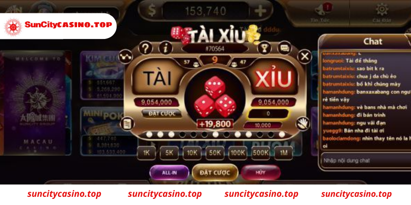 Game Tài xỉu Suncity online 